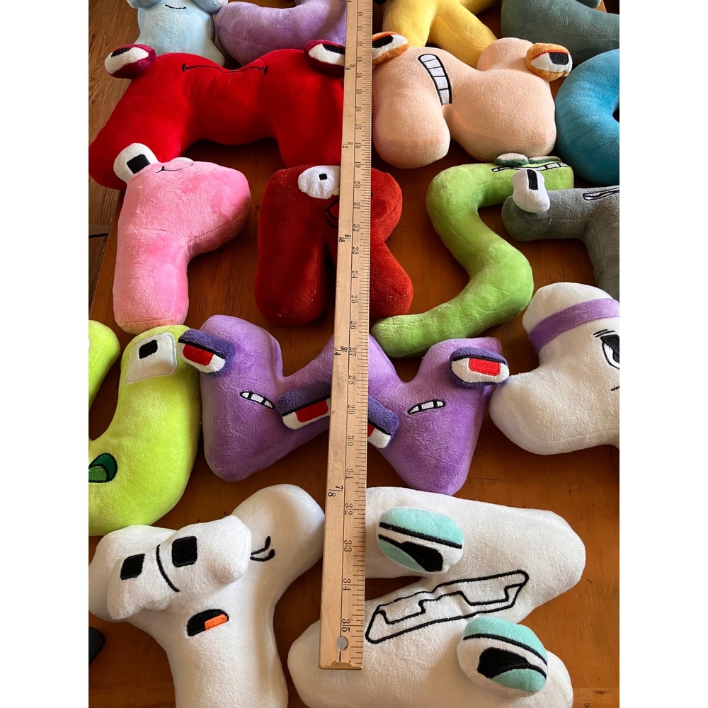 Alphabet Lore Plush Toy Set of 24 (No E or Q) Letter Characters Stuffed Figures - Picture 4 of 4